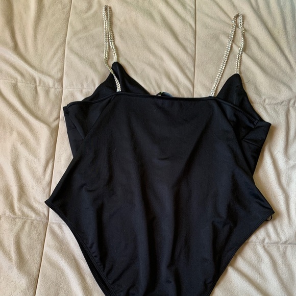 Forever21 plus size rhinestone-trim bodysuit - Picture 2 of 3